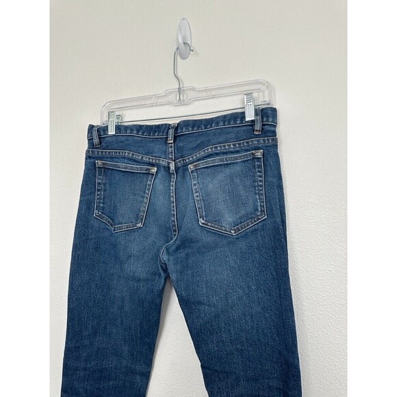 APC Petit Standard Jean Droit Etroit Button Fly Blue Tapered Leg Jeans Size 31 - Picture 7 of 8